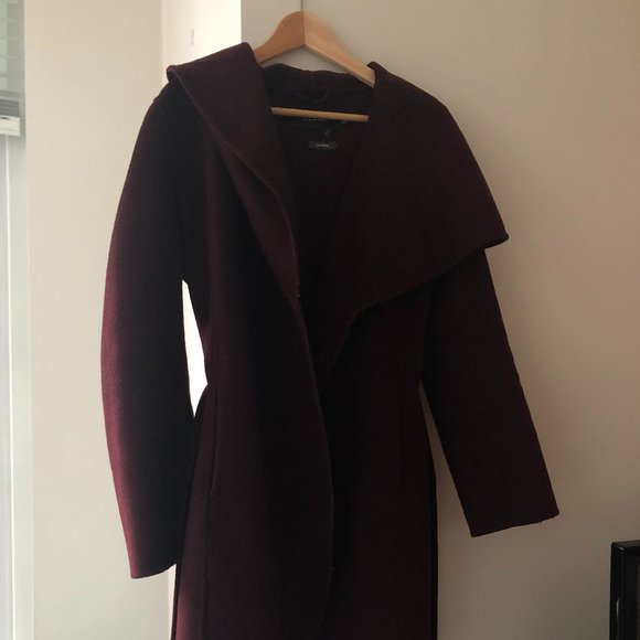 TAHARI Wool Wrap Coat - Picture 5 of 6
